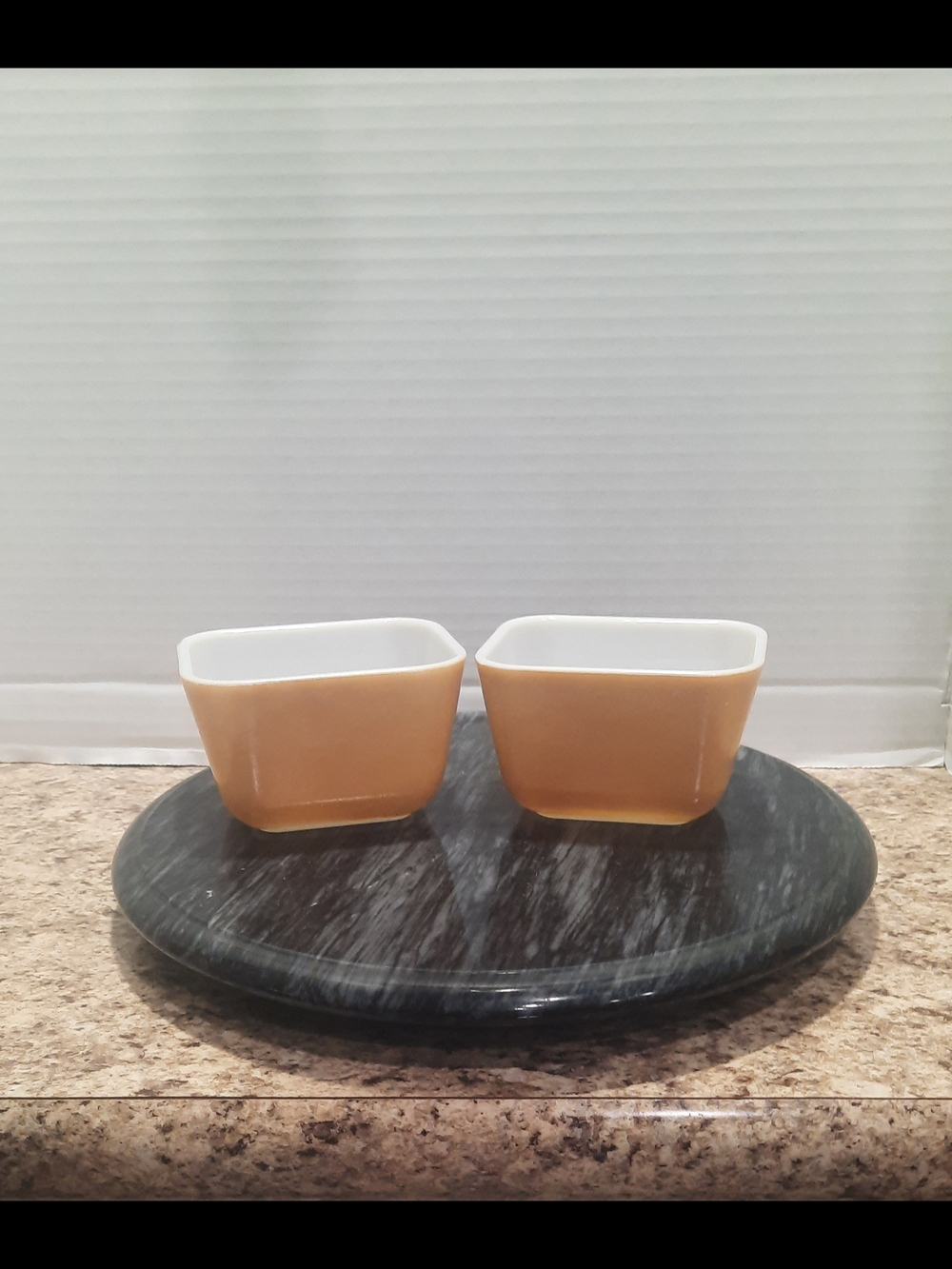 Two Pyrex Woodland 501 Refrigerator Dishes